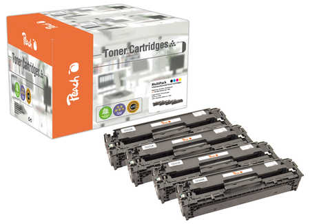Peach  Spar Pack Tonermodule kompatibel zu HP LaserJet CP 1525 Series