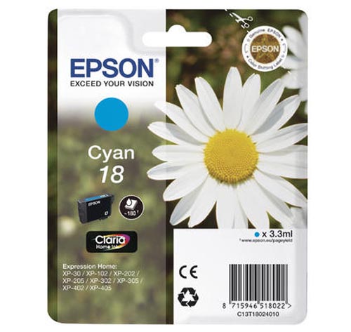 Original  Tintenpatrone cyan Epson Expression Home XP-413