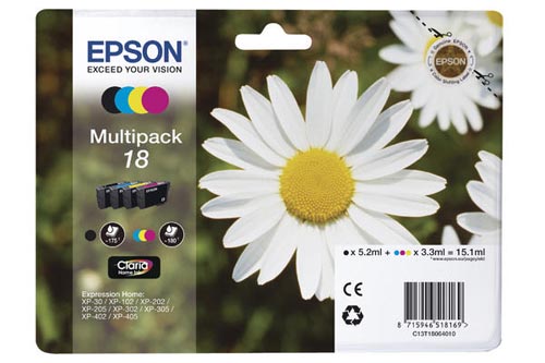Original  Multipack Tinte BKCMY Epson Expression Home XP-413