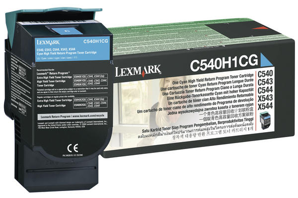 Original  Tonerpatrone cyan Lexmark Optra C 544 DW