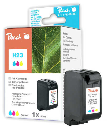 Peach  Tintenpatrone color kompatibel zu HP OfficeJet R 40