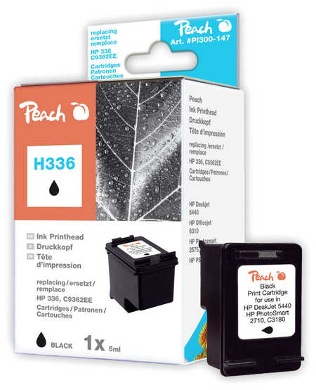 Peach  Druckkopf schwarz kompatibel zu HP PhotoSmart 7850 Series