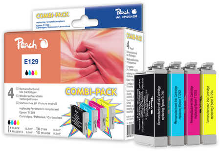 Peach  Spar Pack Tintenpatronen kompatibel zu Epson Stylus Office B 42 WD
