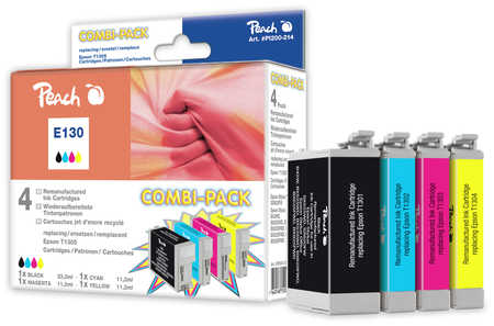 Peach  Spar Pack Tintenpatronen kompatibel zu Epson Stylus Office B 42 WD
