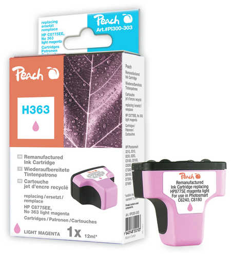Peach  Tintenpatrone magenta light kompatibel zu HP PhotoSmart C 5140