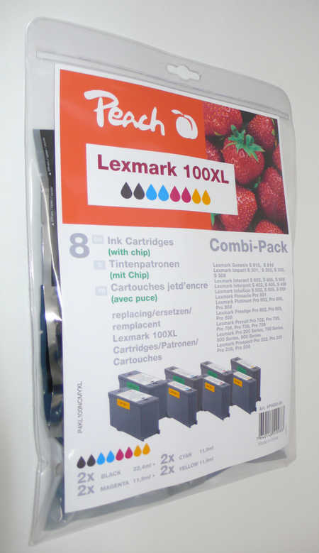 Peach  Spar Pack Tintenpatronen kompatibel zu Lexmark Interact S 608