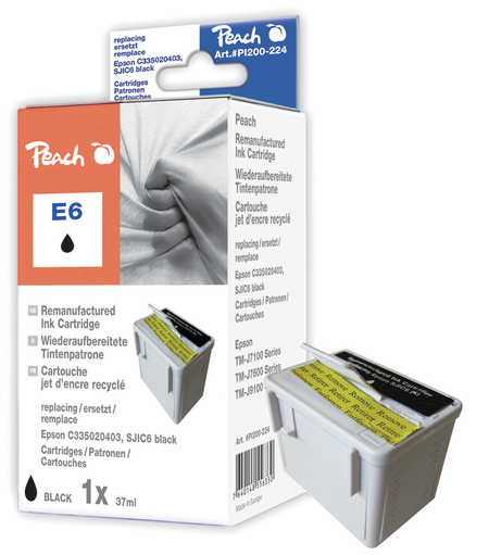 Peach  Tintenpatrone schwarz kompatibel zu Epson TMJ 7100