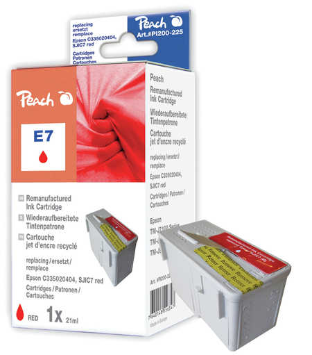 Peach  Tintenpatrone rot kompatibel zu Epson TMJ 7100