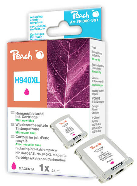Peach  Tintenpatrone magenta HC kompatibel zu HP OfficeJet Pro 8500