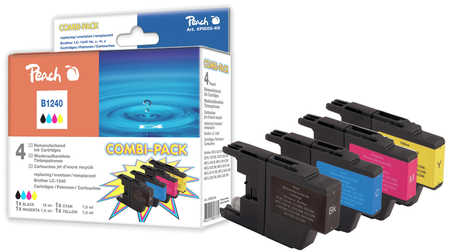 Peach  Spar Pack Tintenpatronen kompatibel zu Brother DCPJ 525 W